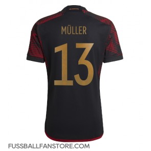 Deutschland Thomas Muller #13 Replik Auswärtstrikot WM 2022 Kurzarm